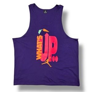 NIKE JORDAN JUMPMAN 2015 What’s Up Jock Purple Graphic Tank 3XL
